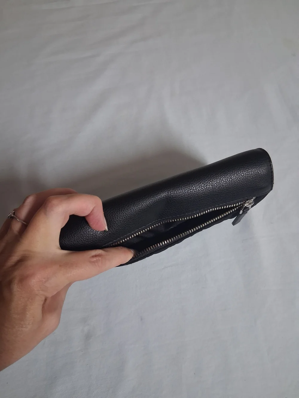 Vera Bradley Black Quilted Leather Wallet
